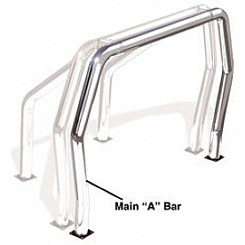 Go Rhino Roll Bar Component 3 Inch Polished Stainless Steel - 96001PS