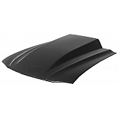 Harwood Fiberglass Hood - Cowl Induction Gloss Fiberglass Black - 26405
