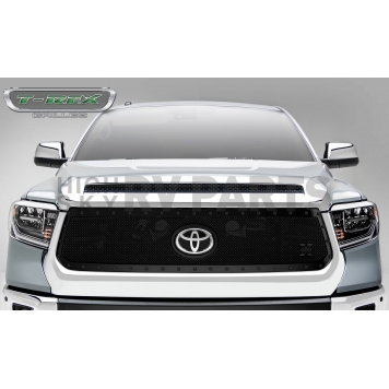 T-Rex Truck Products Grille Insert - Mesh Oval Black Powder Coated Mild Steel - 6719661BR