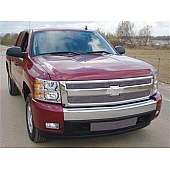 T-Rex Truck Products Grille Insert - Horizontal Bar Rectangular Polished Aluminum - 21110
