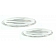 All Sales Emblem - Ford Oval Step Style Ball Milled Silver Aluminum - 59501