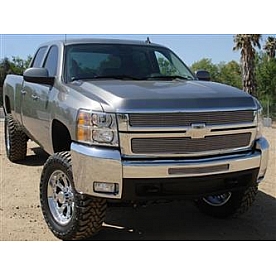 T-Rex Truck Products Grille Insert - Horizontal Bar Rectangular Polished Aluminum - 21112