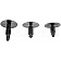 Dorman (OE Solutions) Panel Retainer Nylon Black - Set of 3 - 45462
