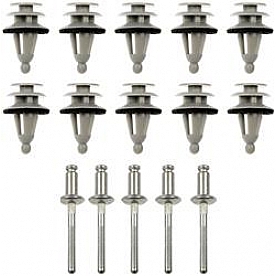 Dorman (OE Solutions) Panel Retainer Nylon And Steel Gray Set of 1 - 702005
