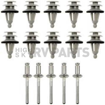 Dorman (OE Solutions) Panel Retainer Nylon And Steel Gray Set of 1 - 702005