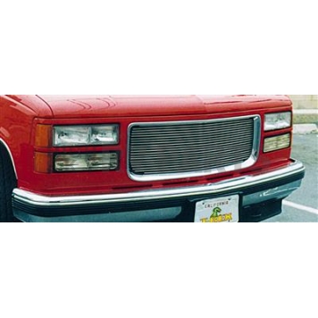 T-Rex Truck Products Grille Insert - Horizontal Bar Rectangular Polished Aluminum - 20140