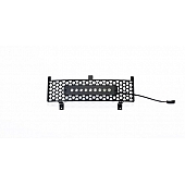 Putco Bumper Grille Insert Punch Powder Coated Black Stainless Steel - 88195L