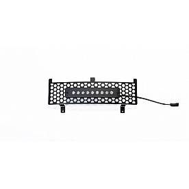 Putco Bumper Grille Insert Punch Powder Coated Black Stainless Steel - 88195L