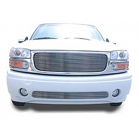 T-Rex Truck Products Grille Insert - Horizontal Bar Rectangular Polished Aluminum - 20175