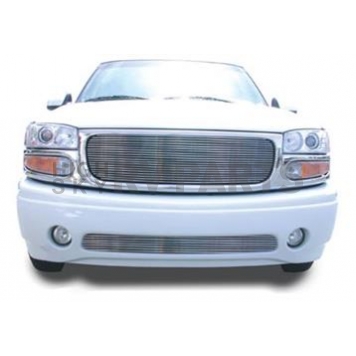 T-Rex Truck Products Grille Insert - Horizontal Bar Rectangular Polished Aluminum - 20175