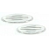 All Sales Emblem - Ford Oval Step Style Ball Milled Silver Aluminum - 59701