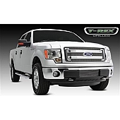 T-Rex Truck Products Grille Insert - Horizontal Bar Rectangular Polished Aluminum - 21573