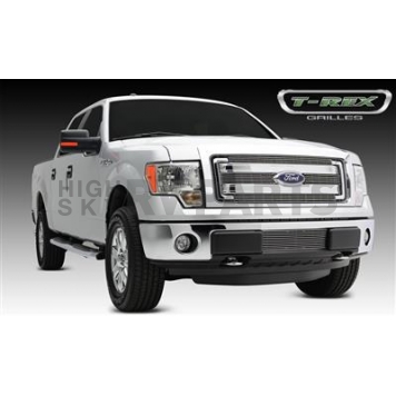 T-Rex Truck Products Grille Insert - Horizontal Bar Rectangular Polished Aluminum - 21573