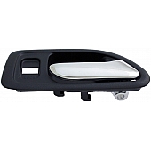 Help! By Dorman Interior Door Handle - Plastic Black Housing With Silver Lever Single - 92414