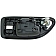 Help! By Dorman Interior Door Handle - Plastic Black Housing With Silver Lever Single - 92414