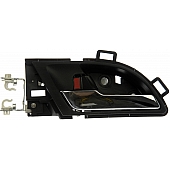 Help! By Dorman Interior Door Handle - Plastic Charcoal Housing With Silver Lever Single - 81484