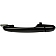 Help! By Dorman Exterior Door Handle - Plastic Silver/ Black Single - 80769