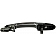 Help! By Dorman Exterior Door Handle - Plastic Silver/ Black Single - 80769