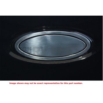 All Sales Emblem - Ford Oval Step Style Silver Aluminum - 52704-1