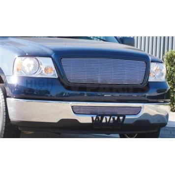 T-Rex Truck Products Grille Insert - Horizontal Bar Rectangular Polished Aluminum - 21551