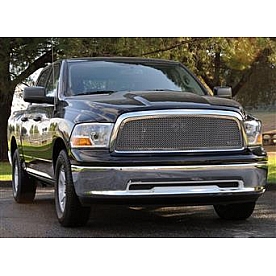 T-Rex Truck Products Grille Insert - Mesh Rectangular Polished Stainless Steel - 54457