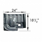 Goodmark Industries Floor Pan - Steel Black Electro Deposit Primer (EDP) - FM51064R