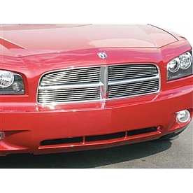 T-Rex Truck Products Grille Insert - Horizontal Bar Polished Aluminum - 21474