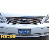 T-Rex Truck Products Grille Insert - Horizontal Bar Trapezoid Polished Aluminum - 21520