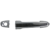 Help! By Dorman Exterior Door Handle - Plastic Silver Housing With Black Insert Single - 82267