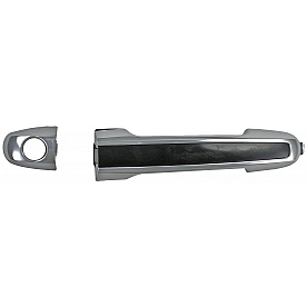 Help! By Dorman Exterior Door Handle - Plastic Silver Housing With Black Insert Single - 82267