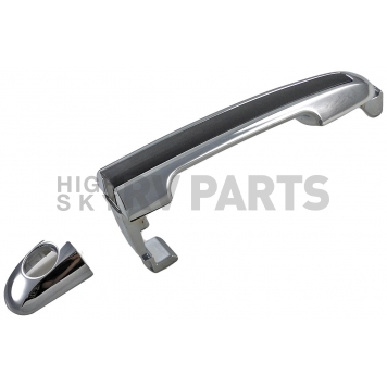 Help! By Dorman Exterior Door Handle - Plastic Silver Housing With Black Insert Single - 82267-2