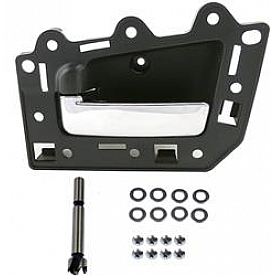 Help! By Dorman Interior Door Handle - Plastic Black Housing With Silver Lever Single - 82154