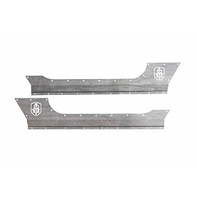 Road Armor Rocker Panel - Steel Bare Silver - JK301