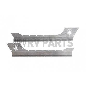 Road Armor Rocker Panel - Steel Bare Silver - JK301