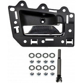 Help! By Dorman Interior Door Handle - Plastic Black Housing With Silver Lever Single - 82156
