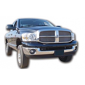 T-Rex Truck Products Grille Insert - Mesh Rectangular Polished Stainless Steel - 54468