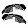 Icon Vehicle Dynamics Inner Fender - Black Aluminum - Front Set of 2 - 22050B