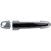 Help! By Dorman Exterior Door Handle - Plastic Silver Housing With Black Insert Single - 82273