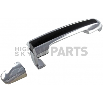 Help! By Dorman Exterior Door Handle - Plastic Silver Housing With Black Insert Single - 82273-2