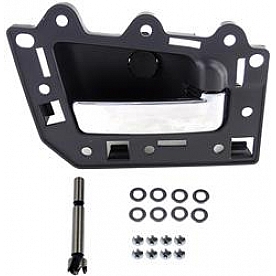Help! By Dorman Interior Door Handle - Plastic Black Housing With Silver Lever Single - 82161