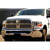 T-Rex Truck Products Grille Insert - Horizontal Bar Rectangular Polished Aluminum - 21451