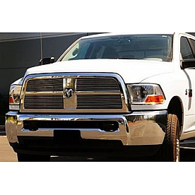 T-Rex Truck Products Grille Insert - Horizontal Bar Rectangular Polished Aluminum - 21451
