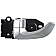 Help! By Dorman Interior Door Handle - Lever Plastic Silver Single - 82283