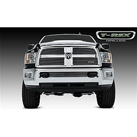 T-Rex Truck Products Grille Insert - Horizontal Bar Rectangular Black Powder Coated Aluminum - 21452B