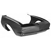 Harwood Fiberglass Body Front End - Fiberglass Black Gelcoat - 10000