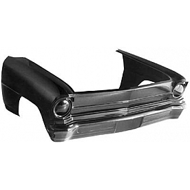 Harwood Fiberglass Body Front End - Fiberglass Black Gelcoat - 13000