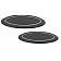 All Sales Emblem - Ford Oval Step Style Black Aluminum - 57505