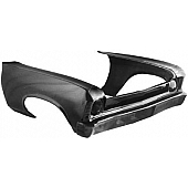 Harwood Fiberglass Body Front End - Fiberglass Black Gelcoat - 14000