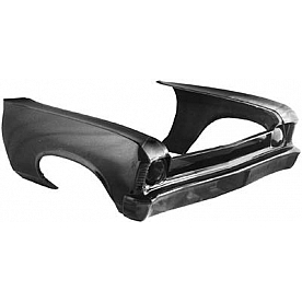 Harwood Fiberglass Body Front End - Fiberglass Black Gelcoat - 14000