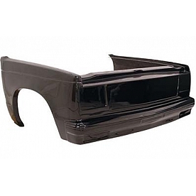 Harwood Fiberglass Body Front End - Fiberglass Black Gelcoat - 41000